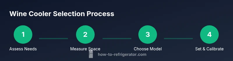 Process diagram for selecting a wine cooler
