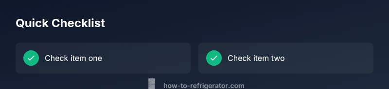 Checklist for fridge circuit trip troubleshooting