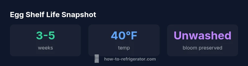 Egg shelf life infographic