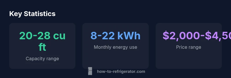 Key statistics for 48-inch wide refrigerators