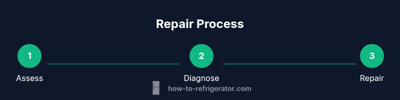Process diagram showing three steps: Assess, Diagnose, Repair
