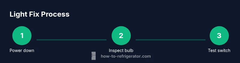 Process diagram for fixing refrigerator light