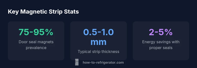Statistical overview of refrigerator magnetic strips usage