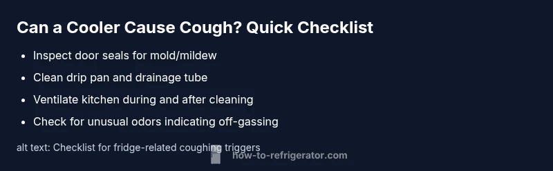 Checklist for fridge-related coughing triggers