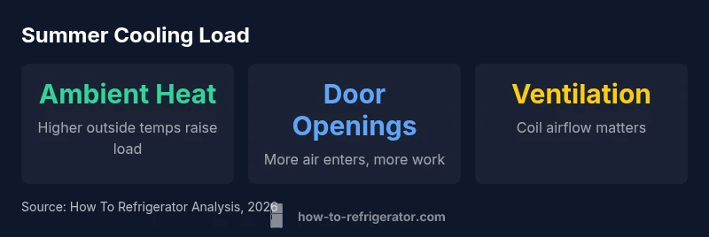 Tailwind CSS infographic showing summer cooling load components.