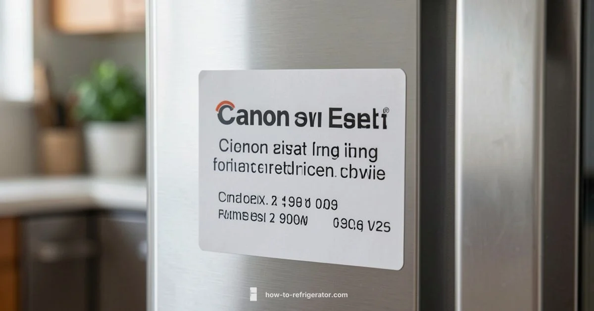 Serial Number Locator - How To Refrigerator
